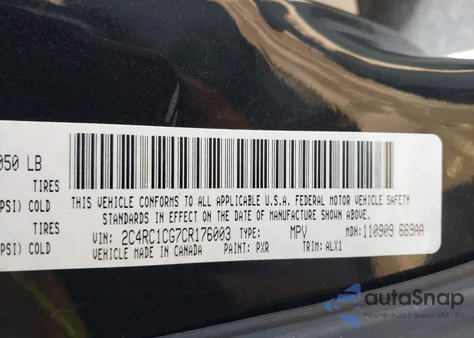 2012 Chrysler Town & Country Touring-L z USA, uszkodzony, nr VIN 2C4RC1CG7CR176003